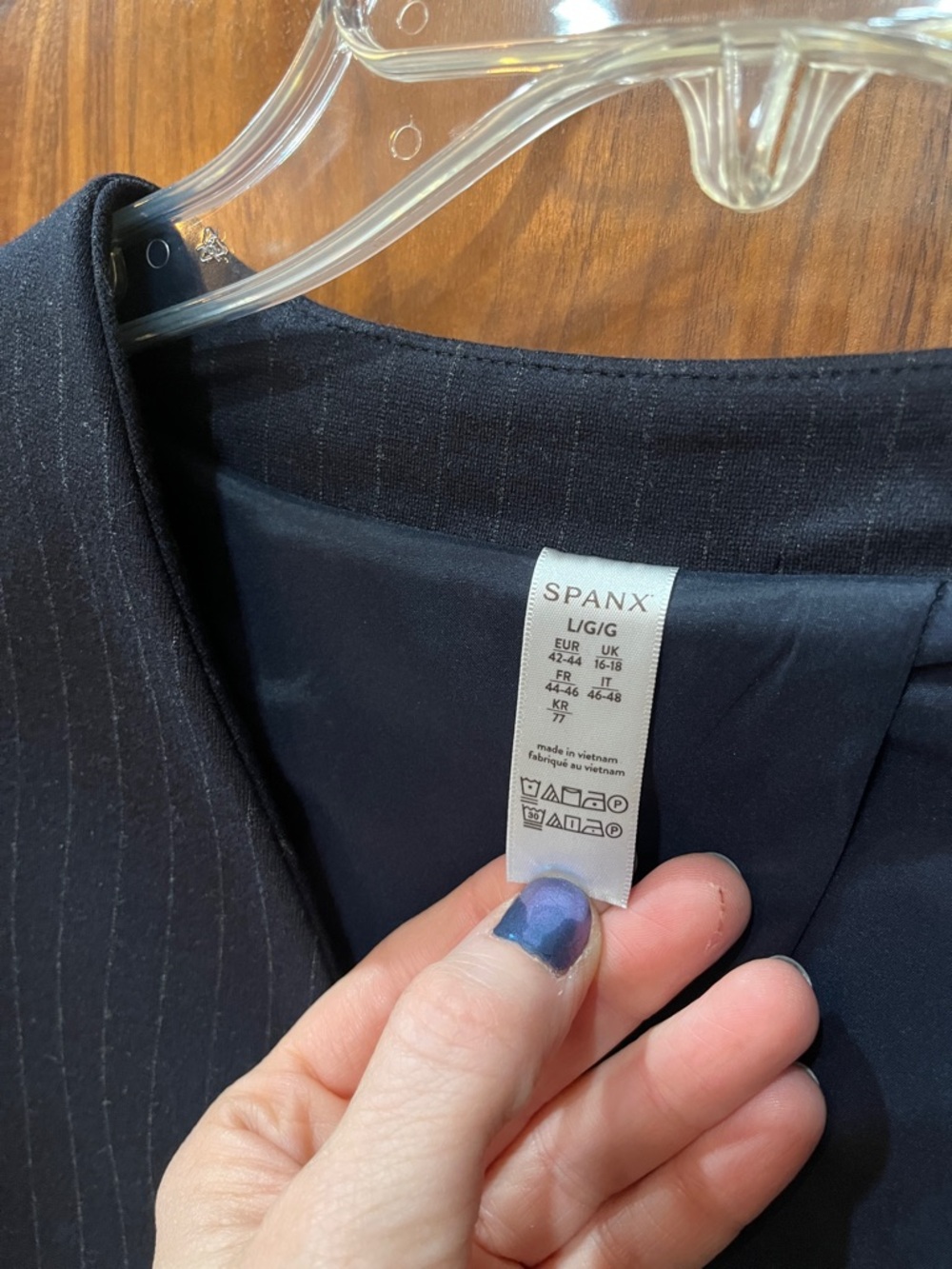 SPANX Navy Women's Blazer - Picture 3 of 3
